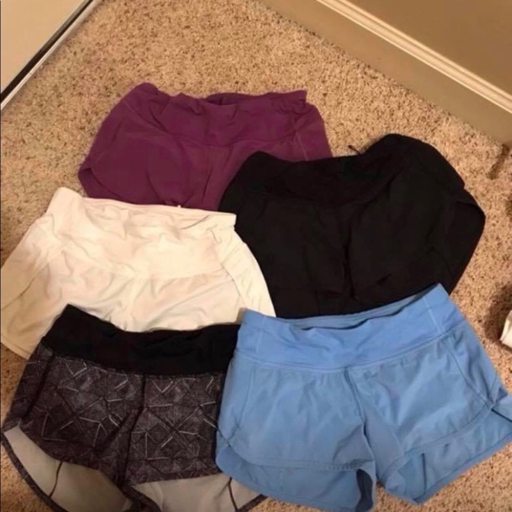 Black Lululemon Speed Shorts